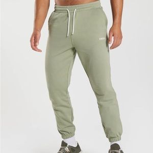 Gymshark Rest Day Sweats Joggers in Sage Green - Size Medium